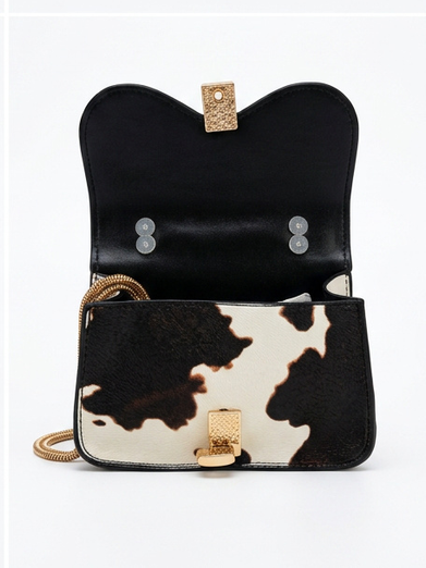 Cow Print Mini Bag