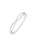 Anne Klein Silver-Tone Crisscross Bangle Bracelet