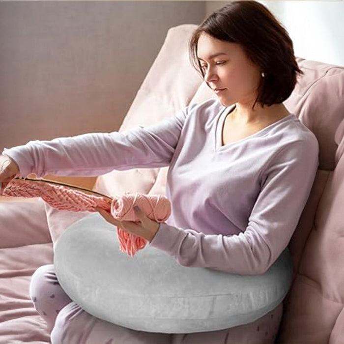 Crocheted Arm-Support Reading & Breastfeeding Pillow