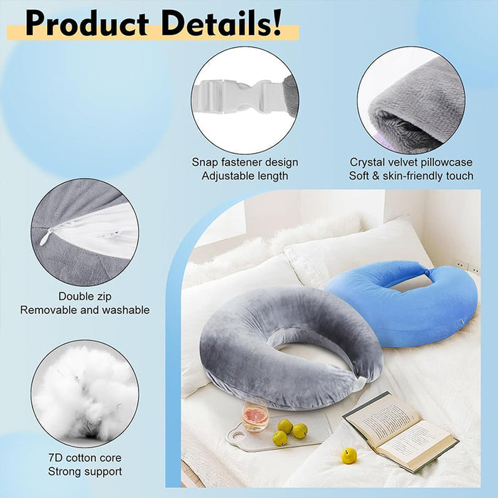Crocheted Arm-Support Reading & Breastfeeding Pillow