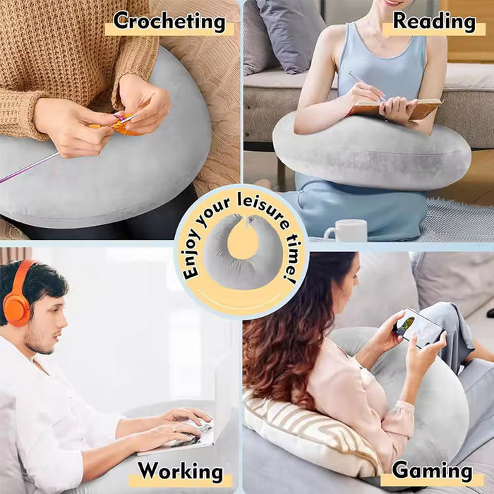 Crocheted Arm-Support Reading & Breastfeeding Pillow