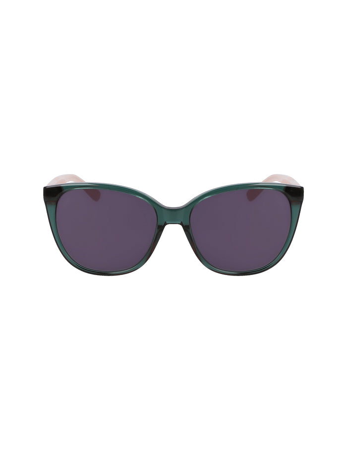 Anne Klein Olive Crystal Crystal Cat-Eye Braided Sunglasses