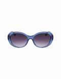 Anne Klein Blue Crystal Crystal Glamorous Oval Sunglasses