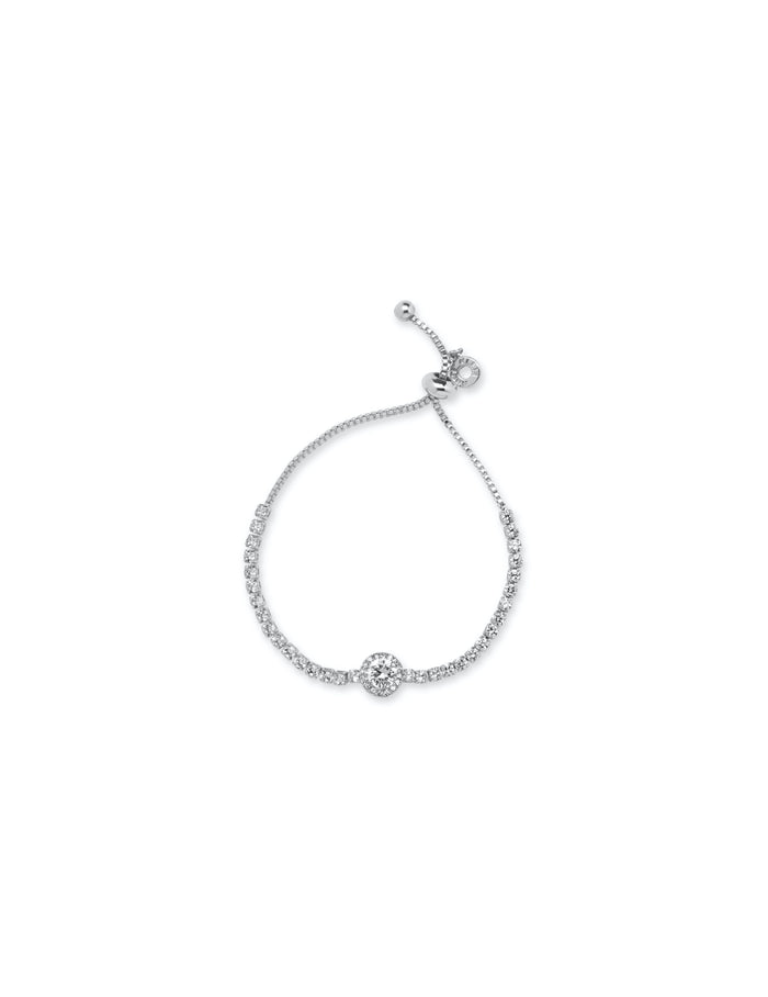 Anne Klein Gold-Tone Crystal Silver-Tone Bracelet