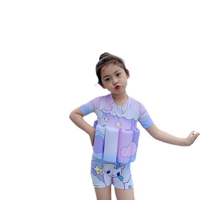 Cute Cartoon Baby Buoyancy Swimsuit & Float