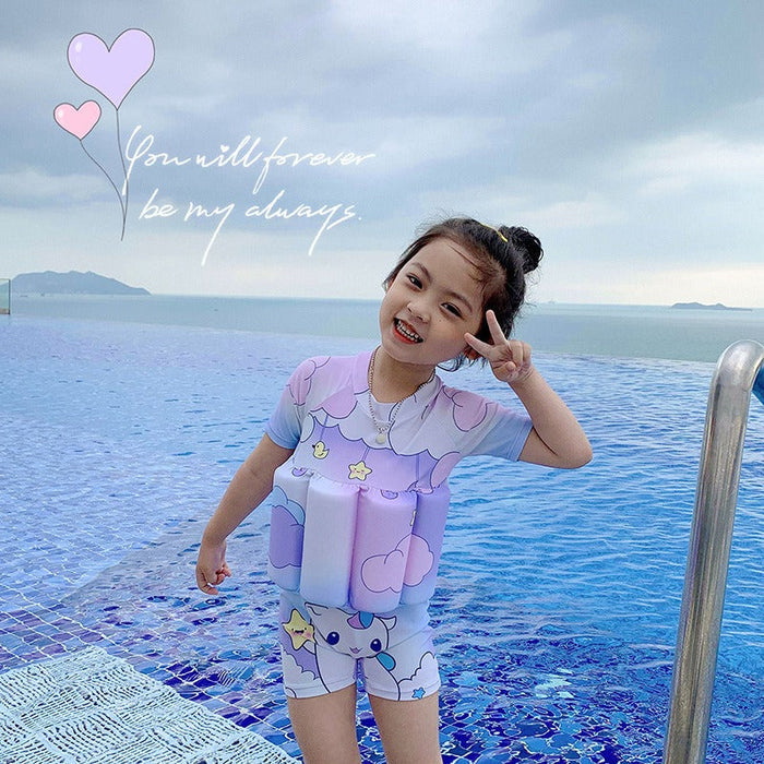 Cute Cartoon Baby Buoyancy Swimsuit & Float