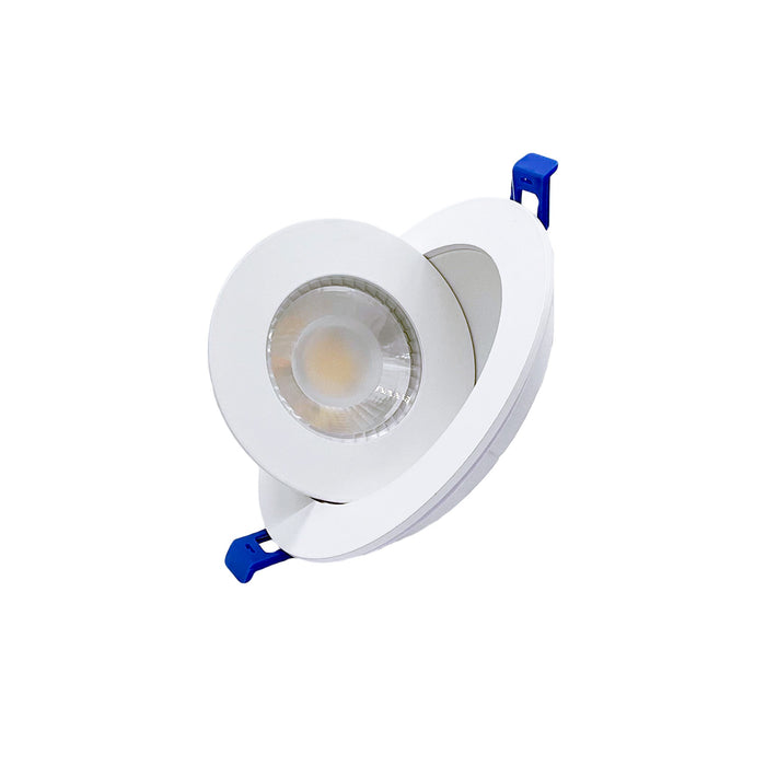 Dawnray 3.5" 5CCT LED Gimbal Recessed Fixture Round | DR30RG-WH/BK/SN