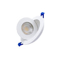 Dawnray 3.5" 5CCT LED Gimbal Recessed Fixture Round | DR30RG-WH/BK/SN