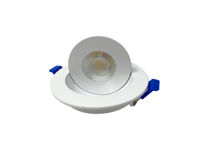 Dawnray 3.5" 5CCT LED Gimbal Recessed Fixture Round | DR30RG-WH/BK/SN