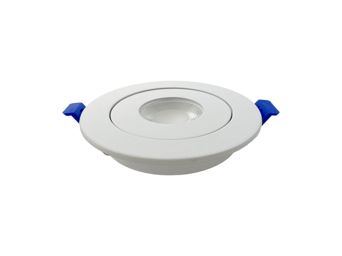 Dawnray 3.5" 5CCT LED Gimbal Recessed Fixture Round | DR30RG-WH/BK/SN