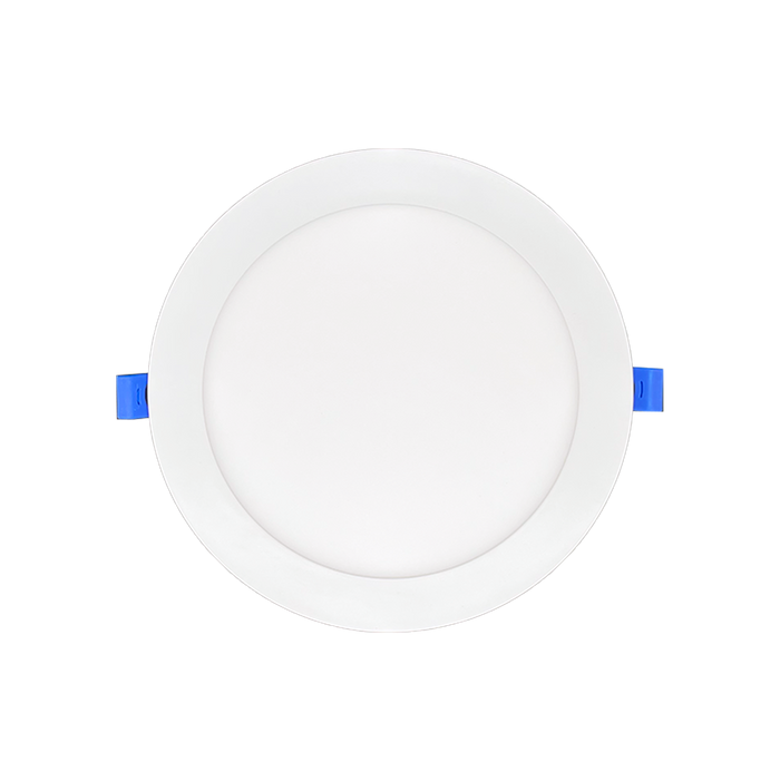 Dawnray 5CCT 8" LED Slim Panel Round White/Black/Brushed Nickel | DR80RF-WH/BK