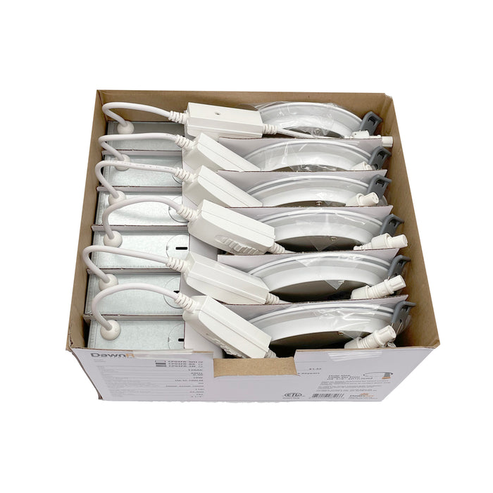Dawnray CP04FR-WH/BK 4" LED Slim Panel Round 6pcs in one pack