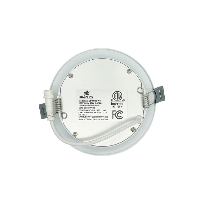 Dawnray CP04FR-WH/BK 4" LED Slim Panel Round 6pcs in one pack