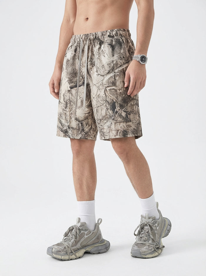 240GSM Men’s Relaxed Fit Camouflage Shorts Branch Camouflage