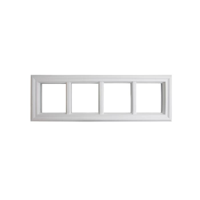 Door Glass 4-Lite Transom Window Insert External Grids - Shed Windows and More, Inc.