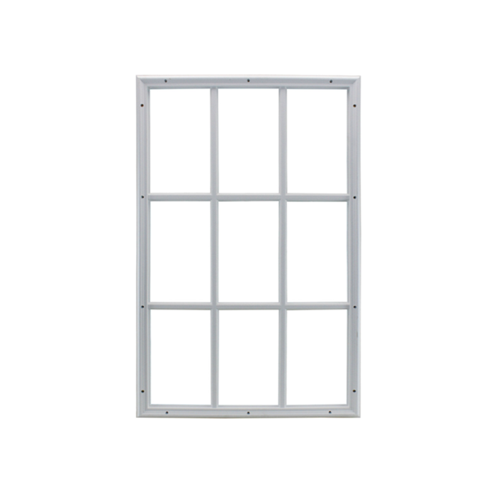 Door Glass 9-Lite Half Lite Window Insert External Grids - Shed Windows and More, Inc.