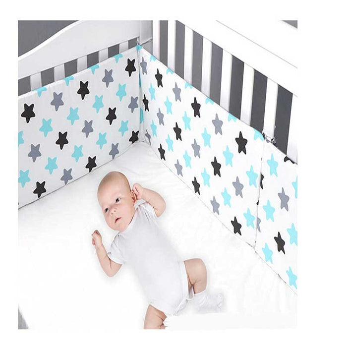Double-Faced Detachable Print Baby Crib Bumper