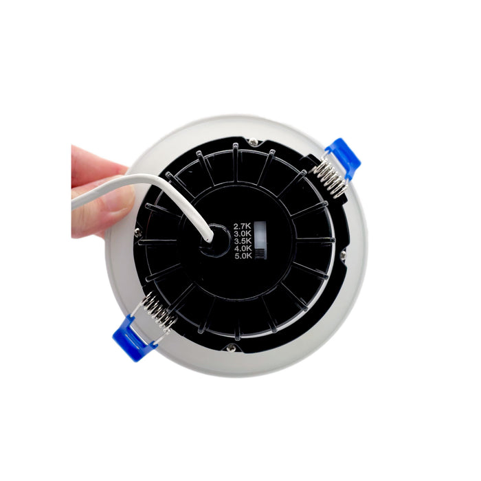DR40RB-WH/BK/SN | Dawnray 4" LED Baffle Recessed Downlight 5CCT