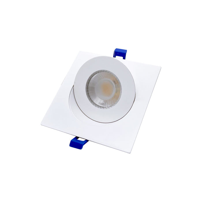 DR40SG-WH/BK/BN | Dawnray 4" 5CCT LED Recessed Lighting Gimbal Square White/Black/Brushed Nickel