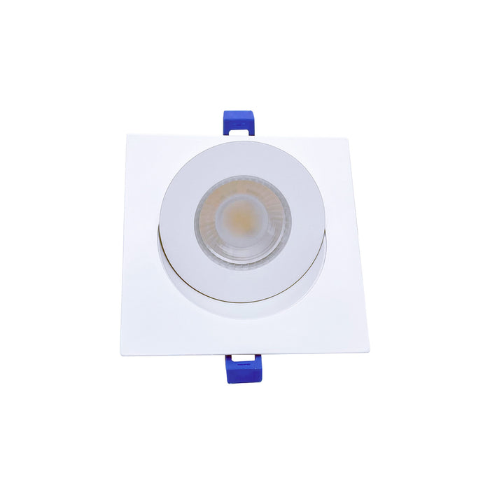 DR40SG-WH/BK/BN | Dawnray 4" 5CCT LED Recessed Lighting Gimbal Square White/Black/Brushed Nickel
