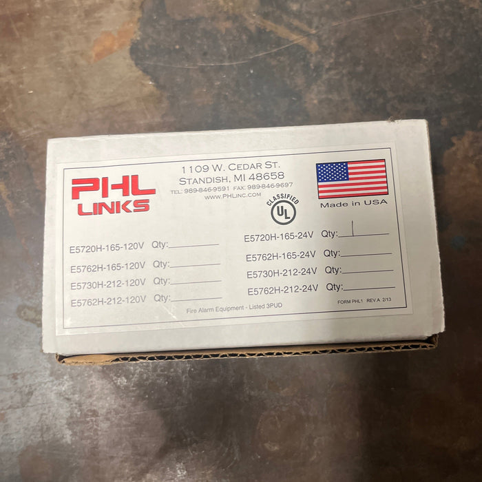 E5720H-165-24V | PHL Links Steel Fire 165°F Resettable Fire Link 24V