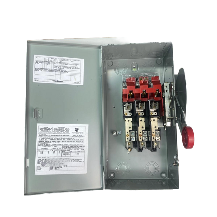 Eaton 1HD361 Disconnect, 30 Amp, 3 Pole, 600V, Fusible, NEMA 1