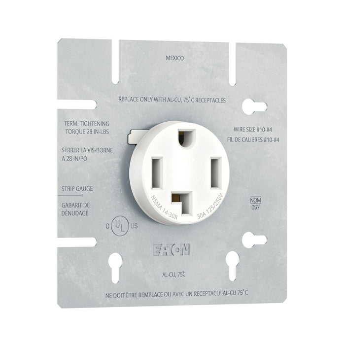 Eaton AH1167W-C-BX-L Dryer Receptacle