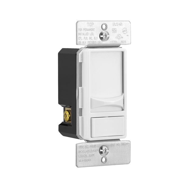 Eaton SUL06P-W Slide Dimmer Switch, Single Pole, 3-Way, White