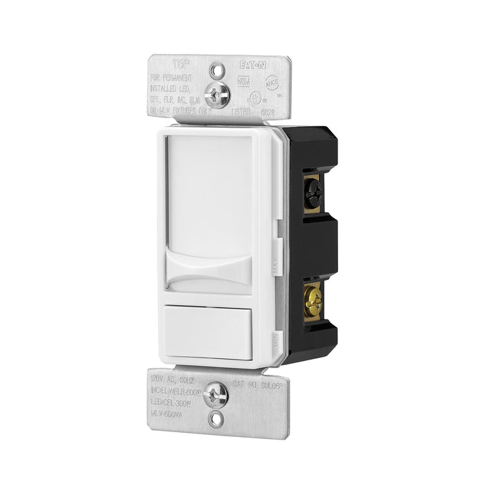 Eaton SUL06P-W Slide Dimmer Switch, Single Pole, 3-Way, White