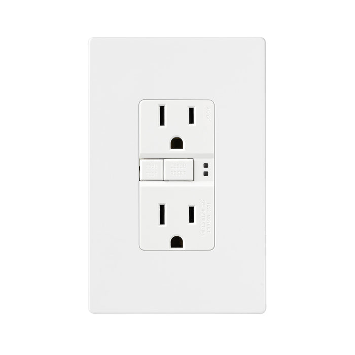 Eaton TRAFGF15W AFCI/GFCI Combination Duplex Receptacle, 15A, White