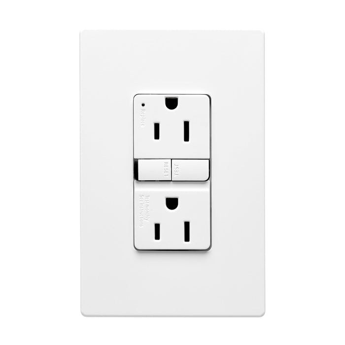 Eaton TRGF15W | 15 Amp Tamper Resistant Duplex GFCI Receptacle