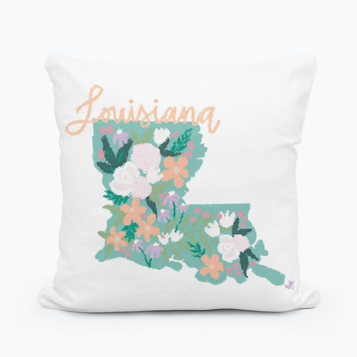 Emma's Southern State Louisiana Pillow