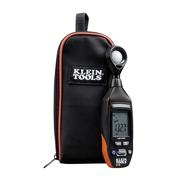 ET130 | Klein Tools Digital Light Meter Foot Candle & Lux Tester