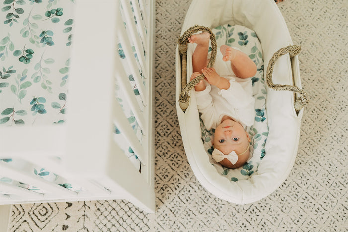 Nodnal Co Eucalyptus Bassinet Sheet - Premium Baby Bedding & Essentials