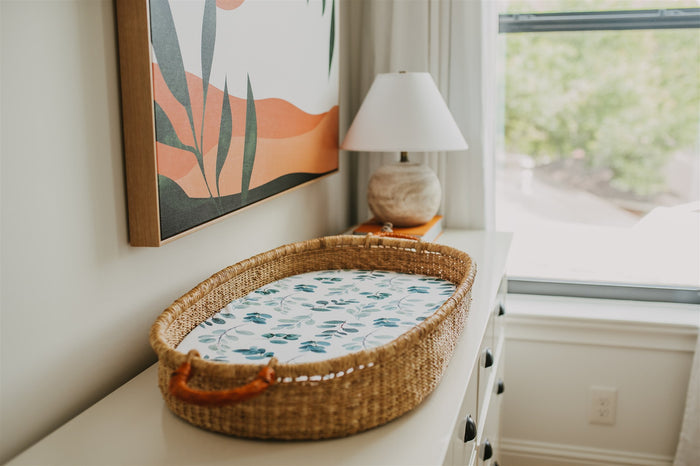 Nodnal Co Eucalyptus Changing Pad Cover - Premium Baby Bedding & Essentials