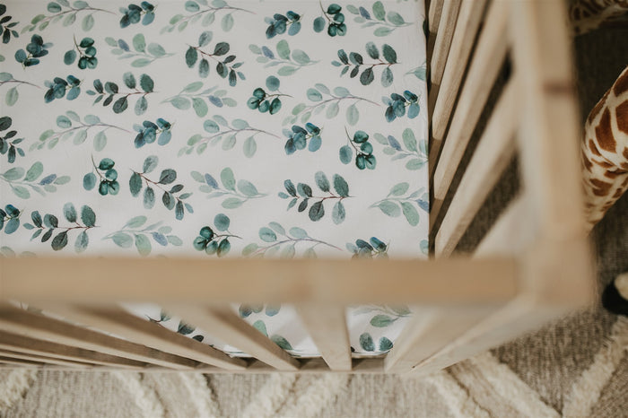 Nodnal Co Eucalyptus Mini Crib Fitted Sheet - Premium Baby Bedding & Essentials