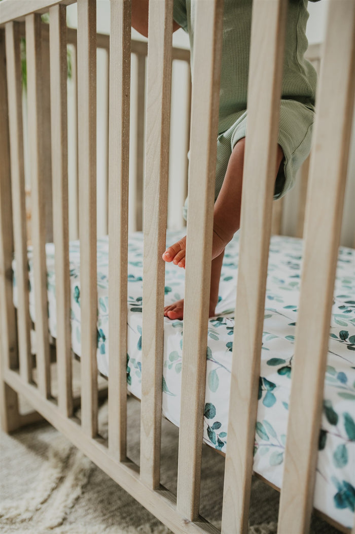 Nodnal Co Eucalyptus Mini Crib Fitted Sheet - Premium Baby Bedding & Essentials