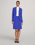 Anne Klein Royal Sapphire Executive Collection Blazer and Skirt Suit Set