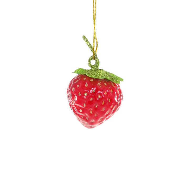 Farm Fresh Strawberry Ornament 2" - bubblegum market