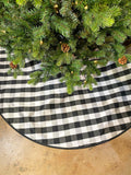 Faux Dupion Buffalo Check Tree Skirt, 72"