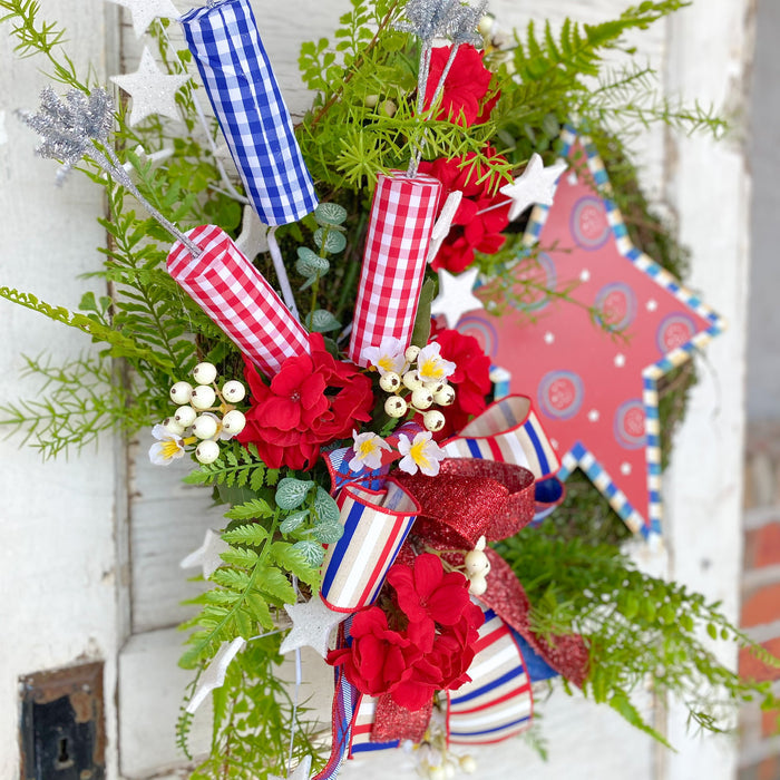 Festive Fourth of July Floral Spray