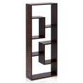 Five Wall-Mounted Shelf, Walnut - EK CHIC HOME