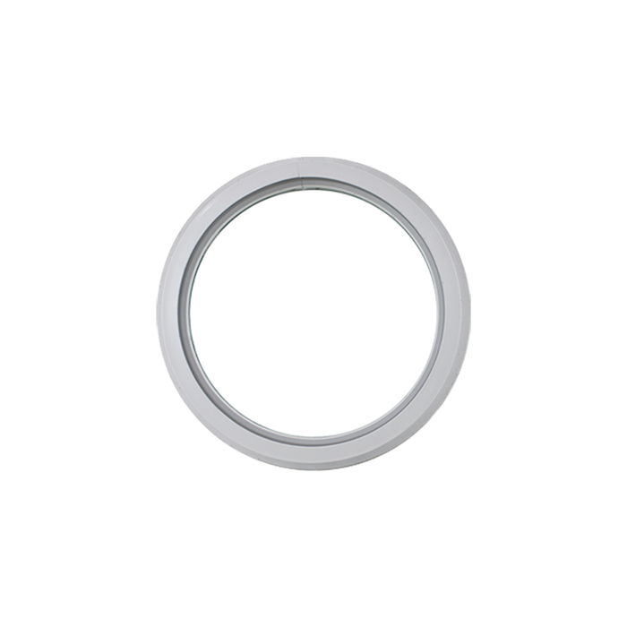 Fixed 10" Round Window with Tempered Glass White Flush Back