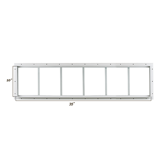Fixed 10" x 35" Transom Window with Tempered Glass Dimensions