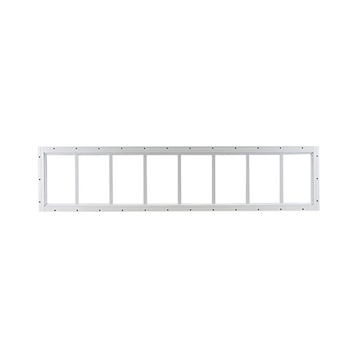 Fixed 10" x 48" Transom Window with Tempered Glass White Flush