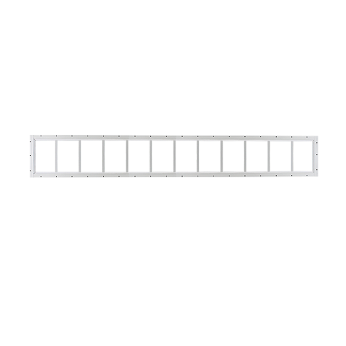 Fixed 10" x 72" Transom Window with Tempered Glass White Flush