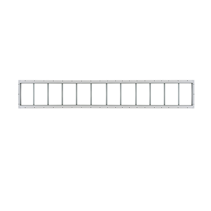 Fixed 10" x 72" Transom Window with Tempered Glass White Flush Back