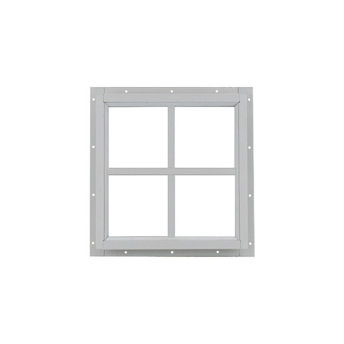 Fixed 12" x 12" Square Window with Tempered Glass White J-Channel