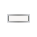 Fixed 12" x 30" Transom Double Pane Tempered Low-E Clear PVC Window Front