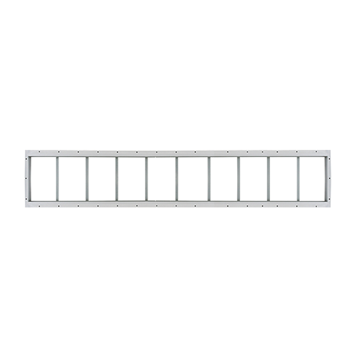 Fixed 12" x 60" White Flush Transom Window with Tempered Glass Back